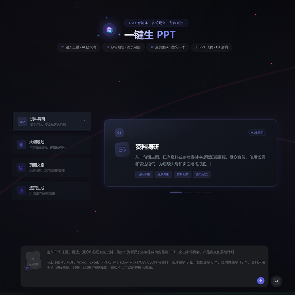 一键生PPT展示